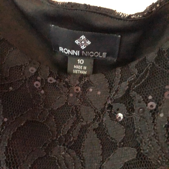 Ronni Nicole size 10 black dress NWOT - Picture 3 of 9